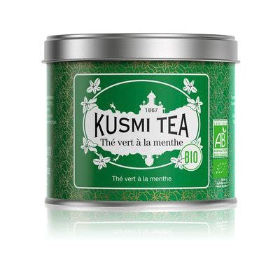 Ceai organic Spearmint Green, Metal tin vrac 100gr, Kusmi Tea