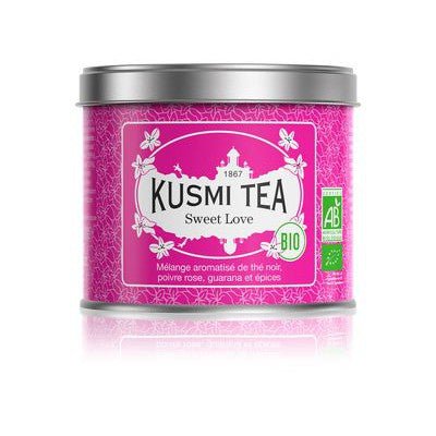 Ceai organic Sweet Love, Metal tin vrac 100gr, Kusmi Tea