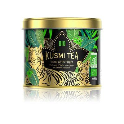 Ceai organic Tchaï of the Tiger, Metal tin vrac 100gr, Kusmi Tea