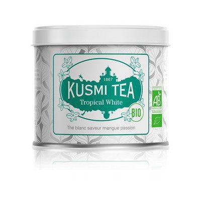 Ceai organic Tropical White, Metal tin vrac 100gr, Kusmi Tea