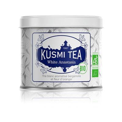 Ceai organic White Anastasia, Metal tin vrac 100gr, Kusmi Tea