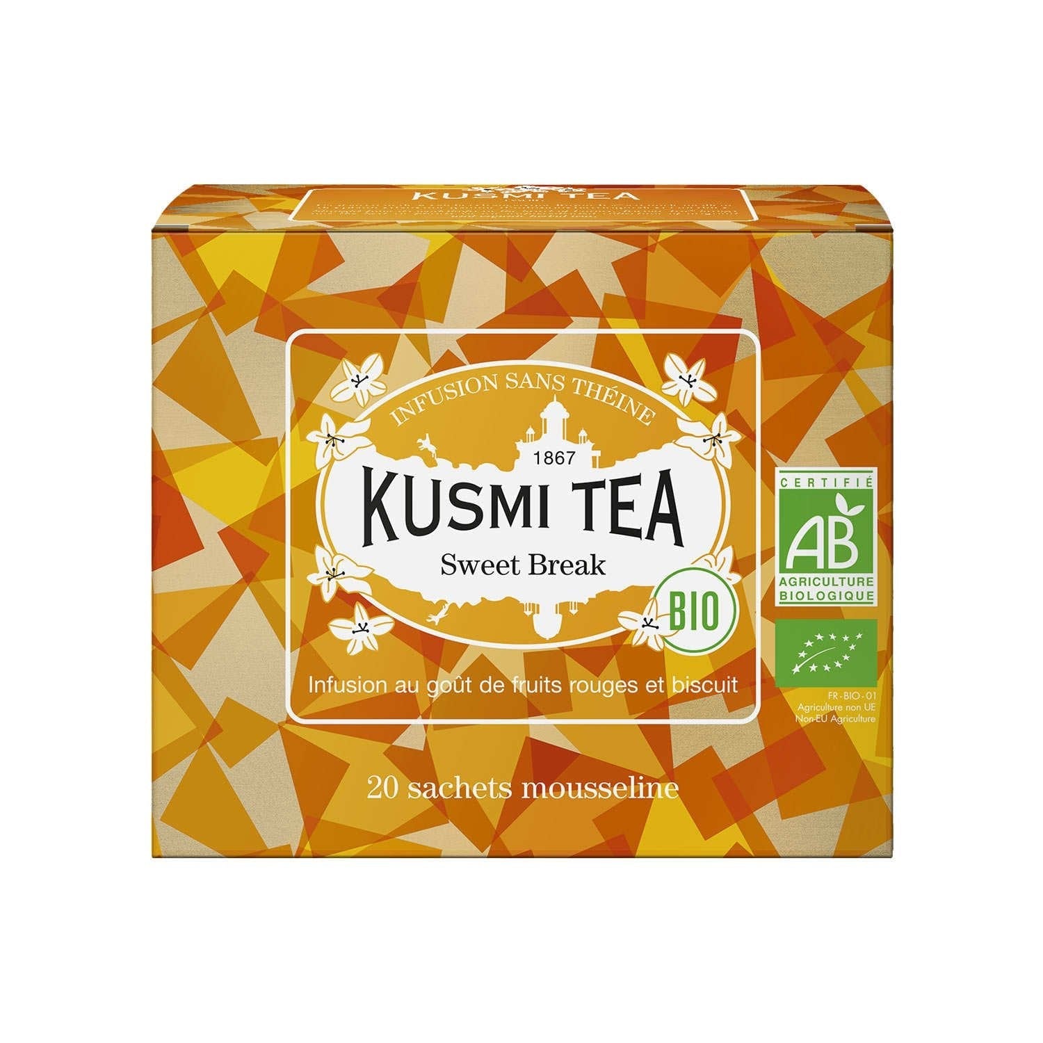 Ceai Sweet Break Bio, 20 Plicuri, 40gr, Kusmi Tea