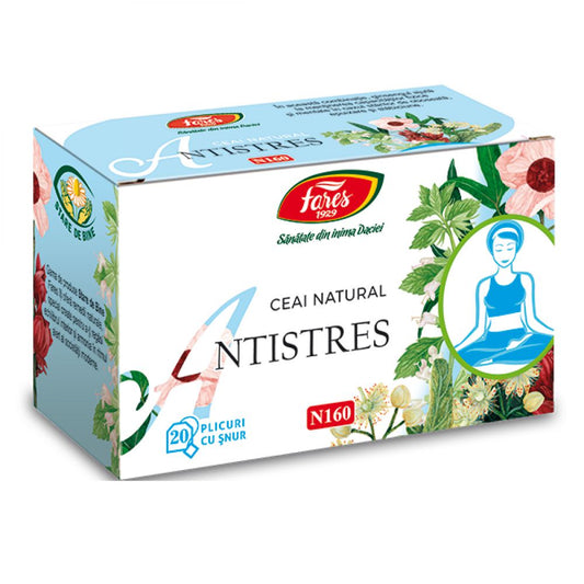 Ceai antistres, N160, 20 plicuri, Fares