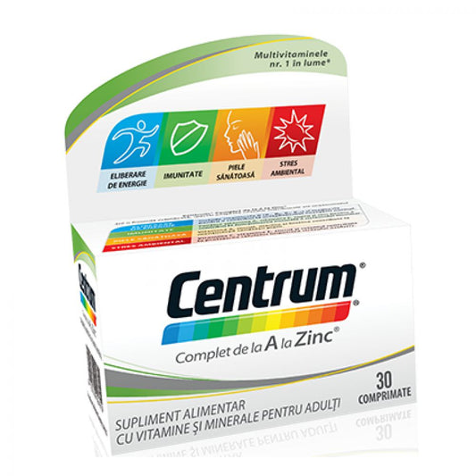 Centrum de la A la Zinc, 30 comprimate, Gsk-