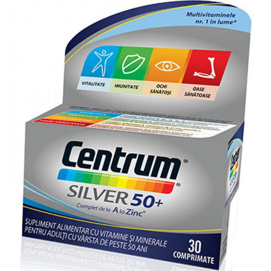 Centrum Silver 50+ Complet de la A la Z, 30 comprimate, GSK-