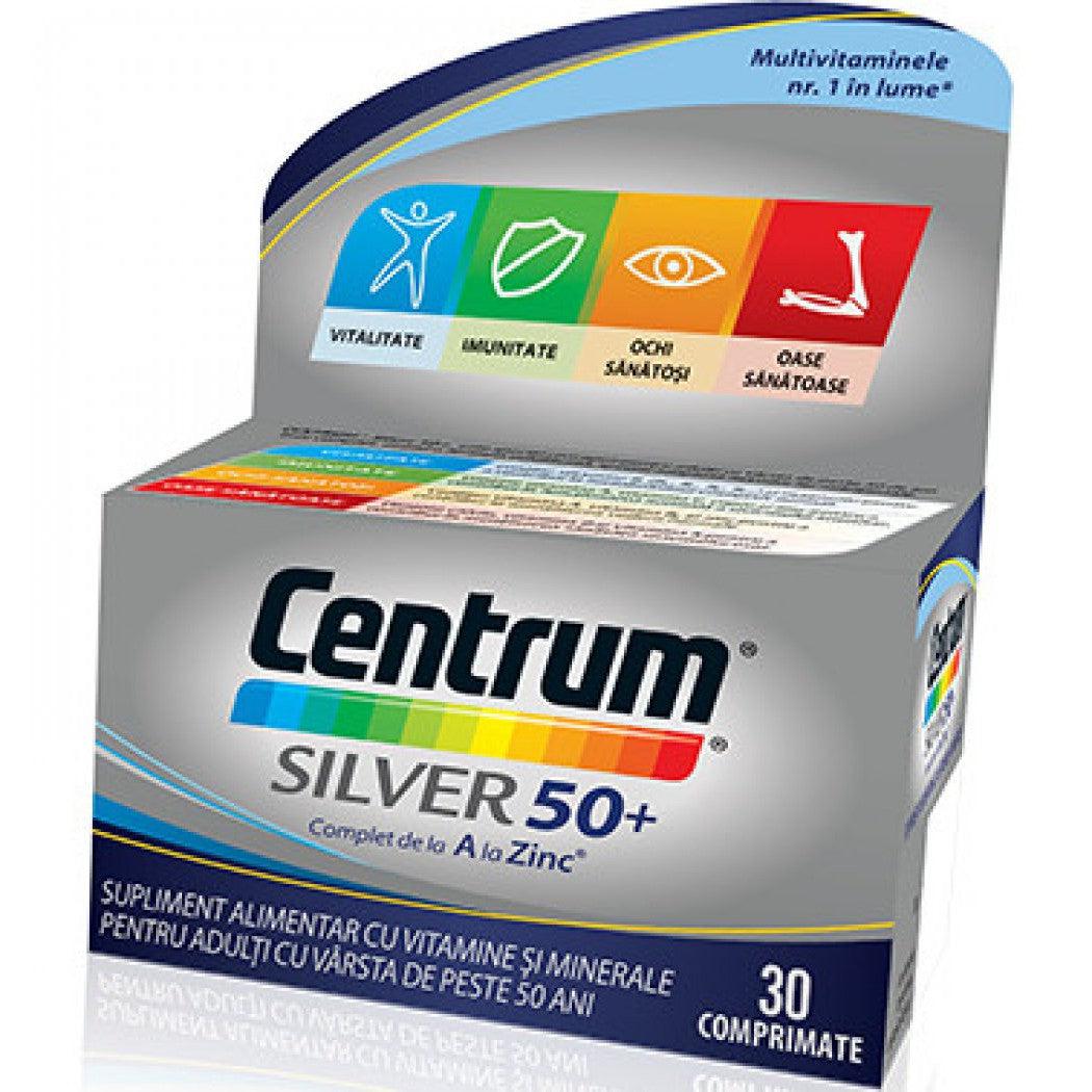 Centrum Silver 50+ Complet de la A la Z, 30 comprimate, GSK