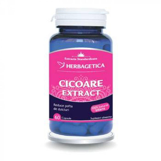 Cicoare Extract, 60 capsule, Herbagetica