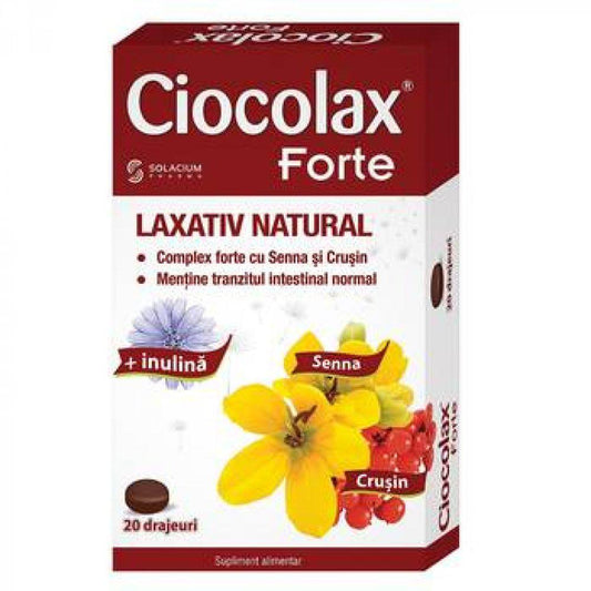 Ciocolax Forte, 20 drajeuri, Solacium Pharma-
