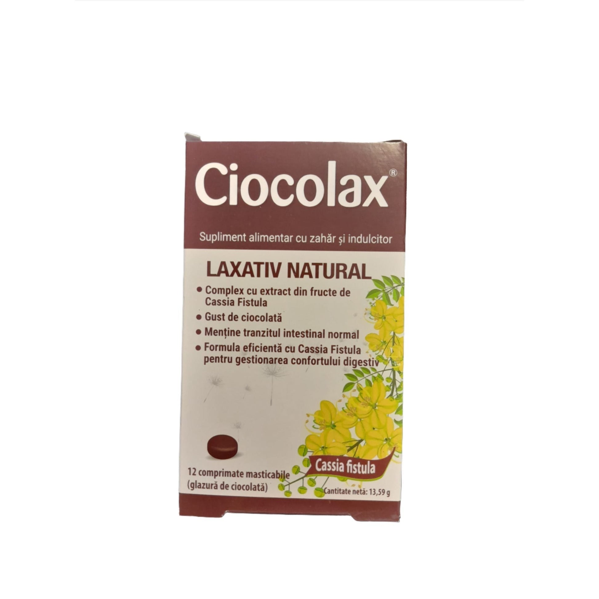 Ciocolax laxativ natural, 12 comprimate, Solacium Pharma - 5944719011191