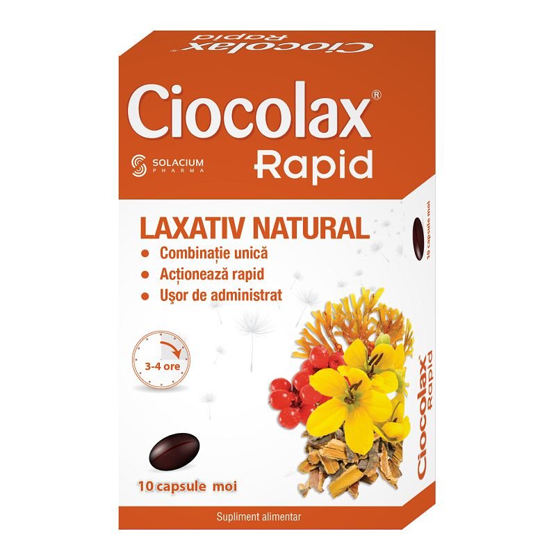 Ciocolax Rapid, 10 capsule, Solacium Pharma-