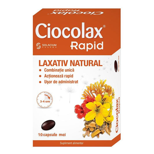 Ciocolax Rapid, 10 capsule, Solacium Pharma