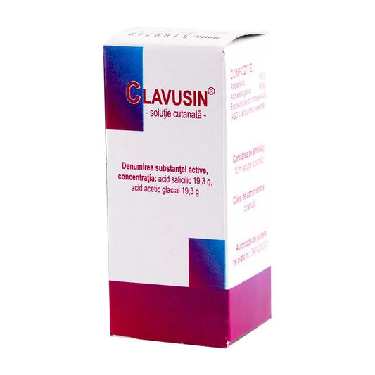 Clavusin soluţie cutanată, 175,6 mg /175,6 mg/ ml, 10 ml, Meduman Viseu