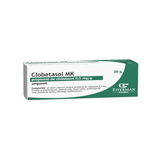 Clobetasol MK, 0,5 miligrame/gram unguent, 20 grame, Fiterman Pharma-