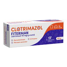 Clotrimazol crema, 10 mg/g, 100 g, Fiterman - 5944732010270