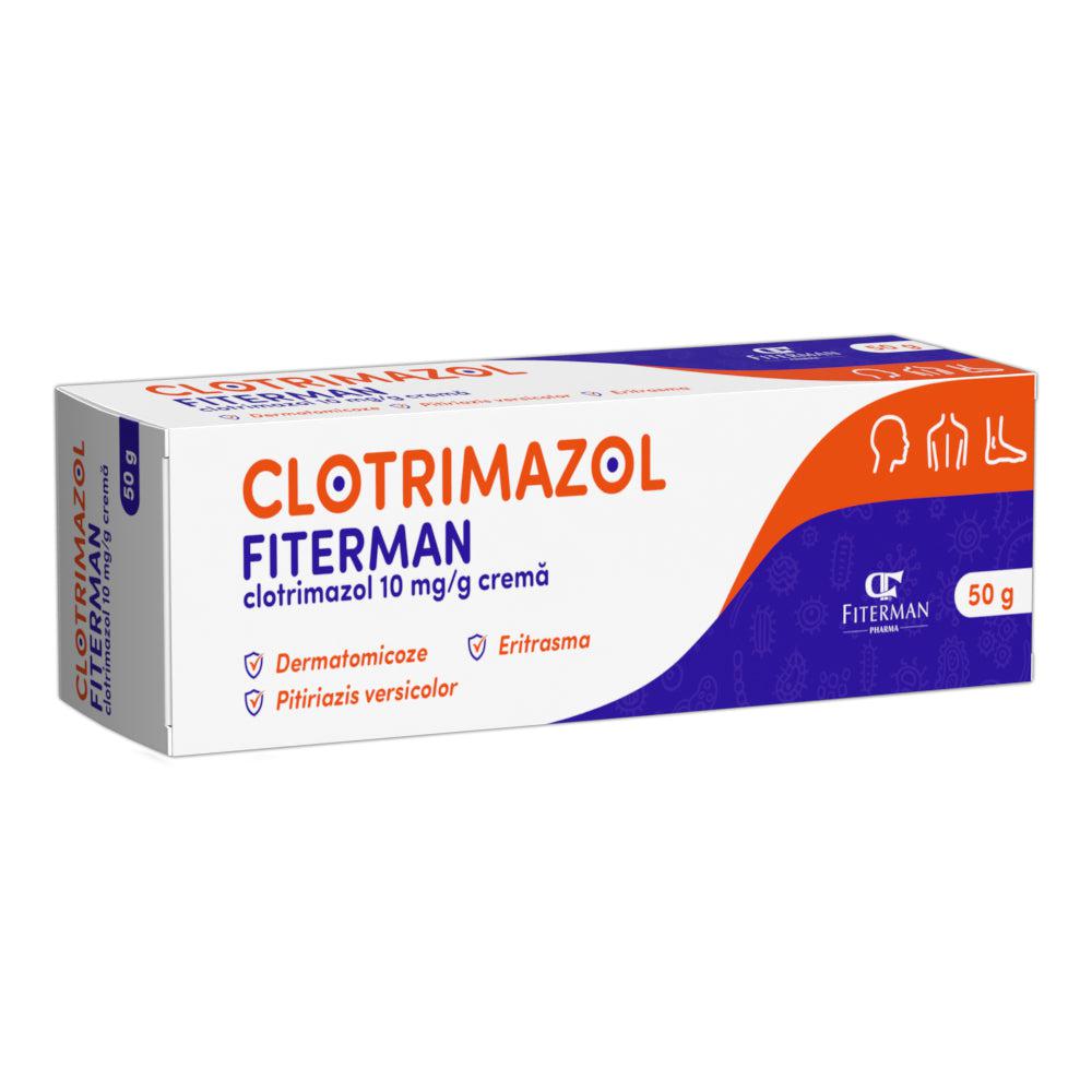 Clotrimazol crema, 10 mg/g, 50 g, Fiterman-