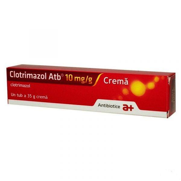 Clotrimazol crema ATB, 10 mg/g, 35 g, Antibiotice SA-