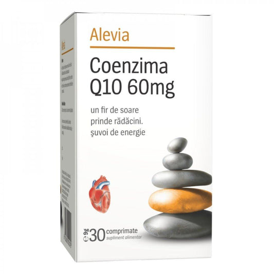 Coenzima Q10, 60 miligrame, 30 comprimate, Alevia-