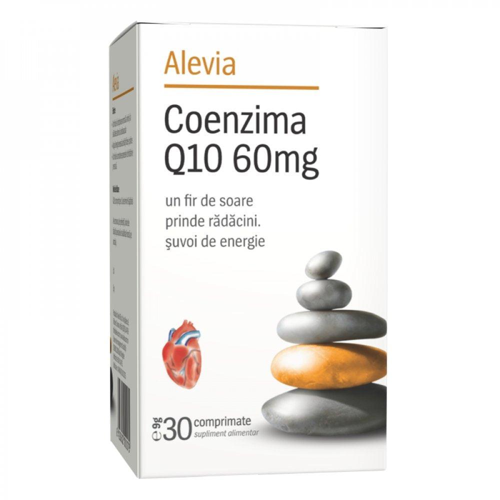 Coenzima Q10, 60 miligrame, 30 comprimate, Alevia