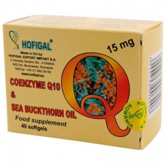 Coenzima Q10 in Ulei de Catina 15 mg, 40 capsule, Hofigal-