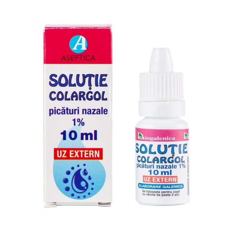 Colargol Picaturi Nazale 1%, 10ml, Biogalenica