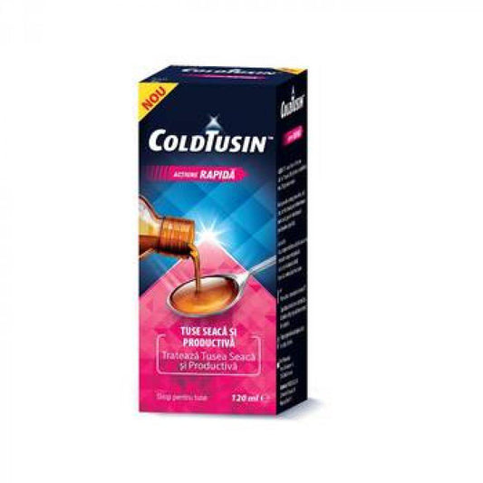 Coldtusin sirop pentru adulti, 120 ml, Perrigo-