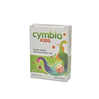 Complex simbiotic natural pentru copii cu tulburari digestive Cymbio Kids, 10 plicuri, Sanience-