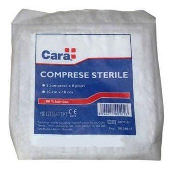 Comprese sterile Cara, 10x10 cm, 5 comprese, Labormed-5947664110018