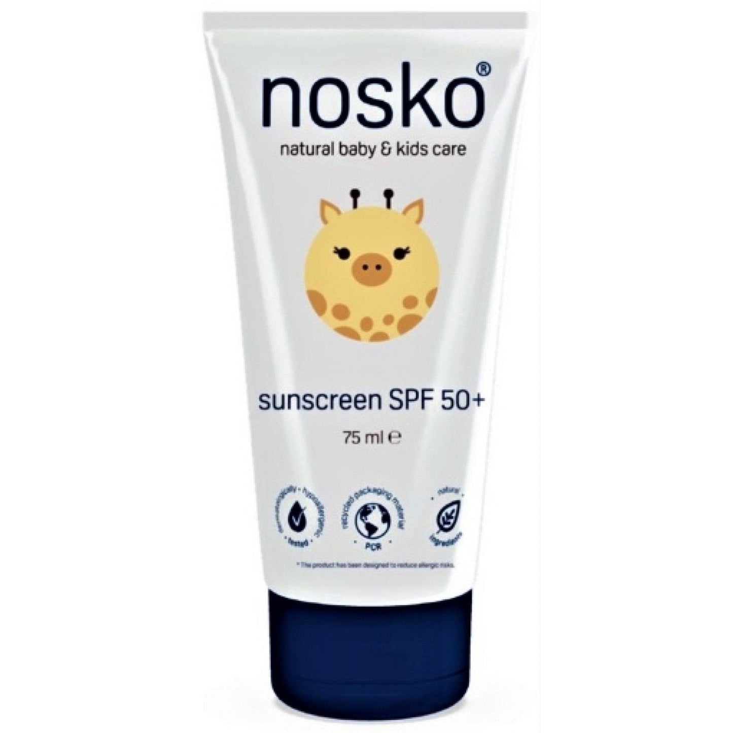 Crema cu protectie solara SPF 50+, 75 ml, Nosko-