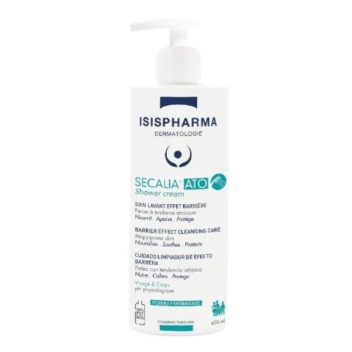 Crema de curatare hranitoare si protectoare, cu efect spumant pentru pielea atopica Secalia ATO Shower cream, 400 ml, IsisPharma