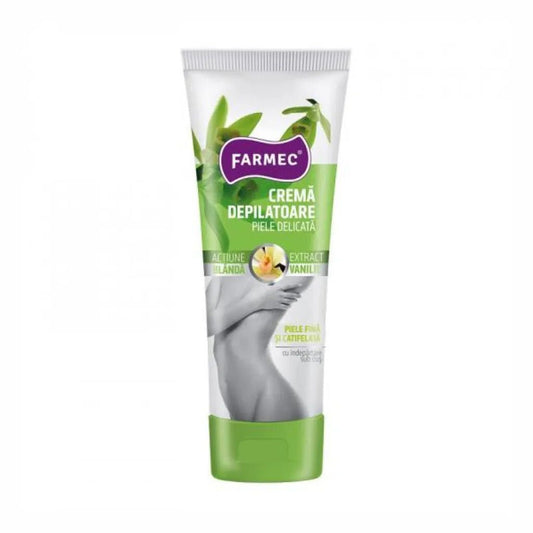 Crema depilatoare piele sensibila cu vanilie, 150 ml, Farmec