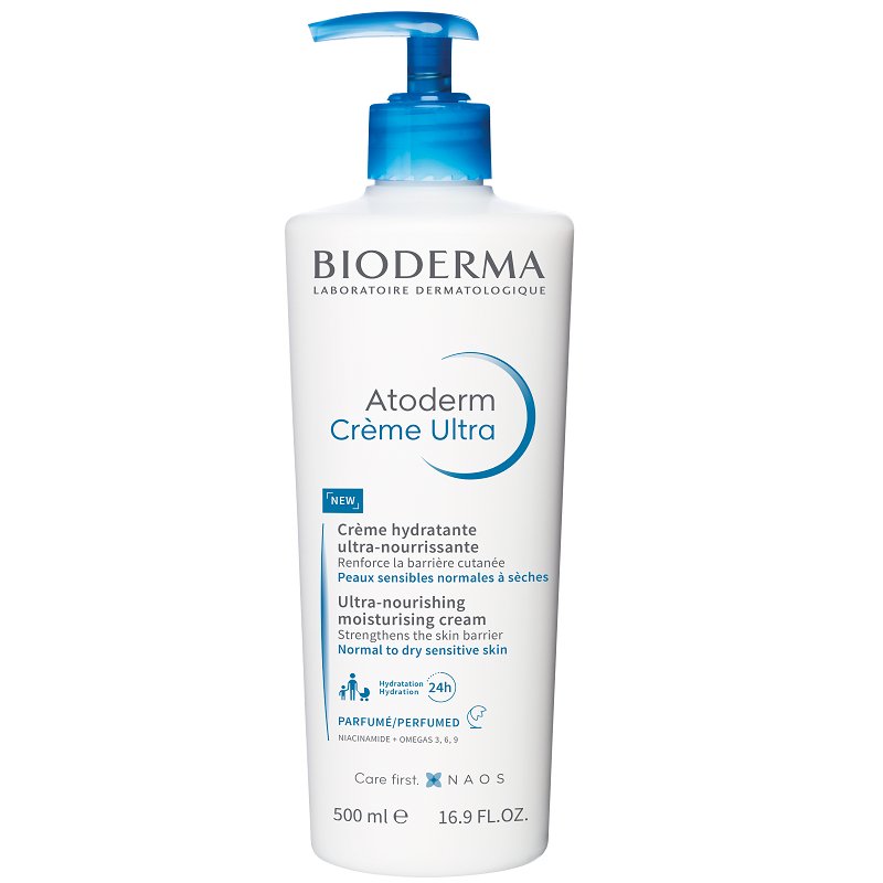 Crema hidratanta parfumata pentru fata si corp Atoderm Ultra, 500 ml, Bioderma-