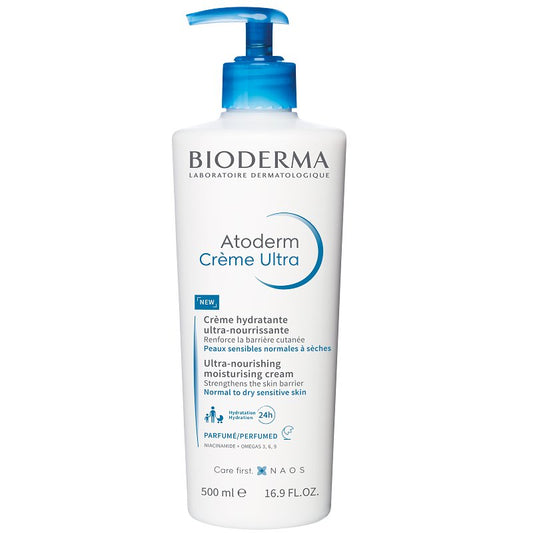 Crema hidratanta parfumata pentru fata si corp Atoderm Ultra, 500 ml, Bioderma