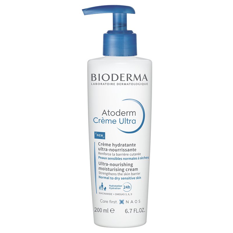 Crema hidratanta pentru fata si corp Atoderm Ultra, fara parfum, 200 ml, Bioderma-