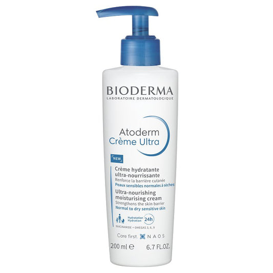 Crema hidratanta pentru fata si corp Atoderm Ultra, fara parfum, 200 ml, Bioderma