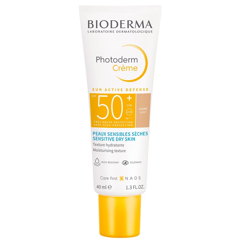 Crema lejera cu SPF50+ Photoderm Aquafluide Claire, 40 ml, Bioderma