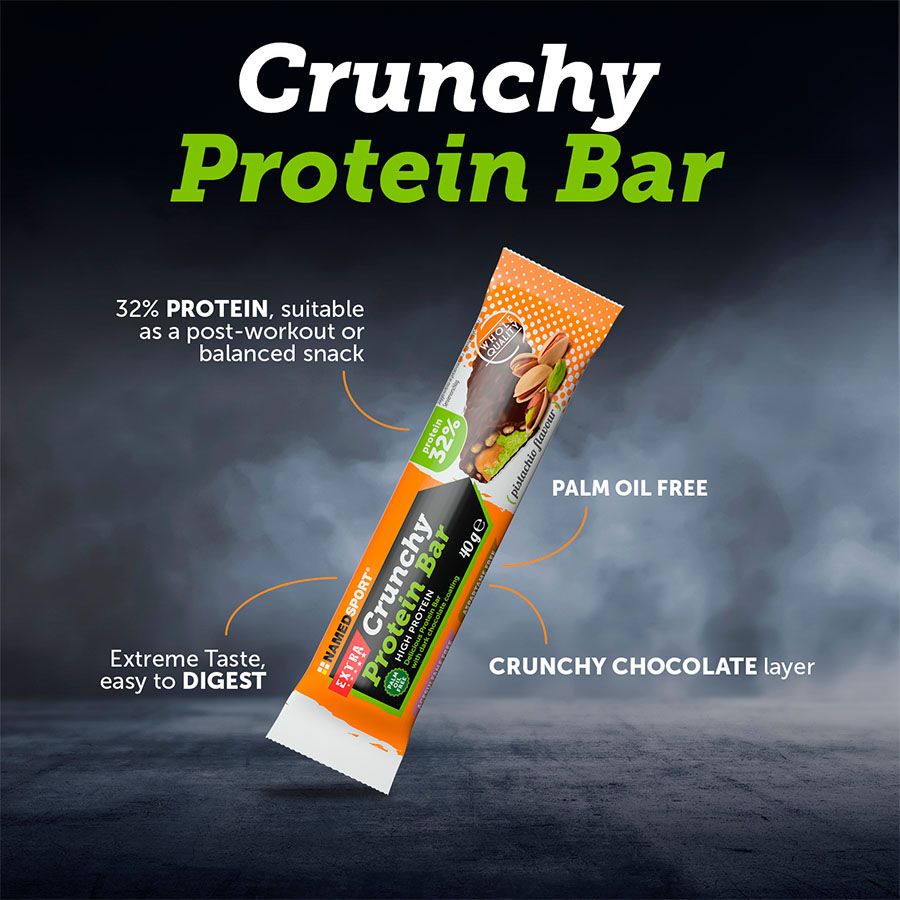 CRUNCHY PROTEIN BAR> Pistachio, 40 gr, Named Sport