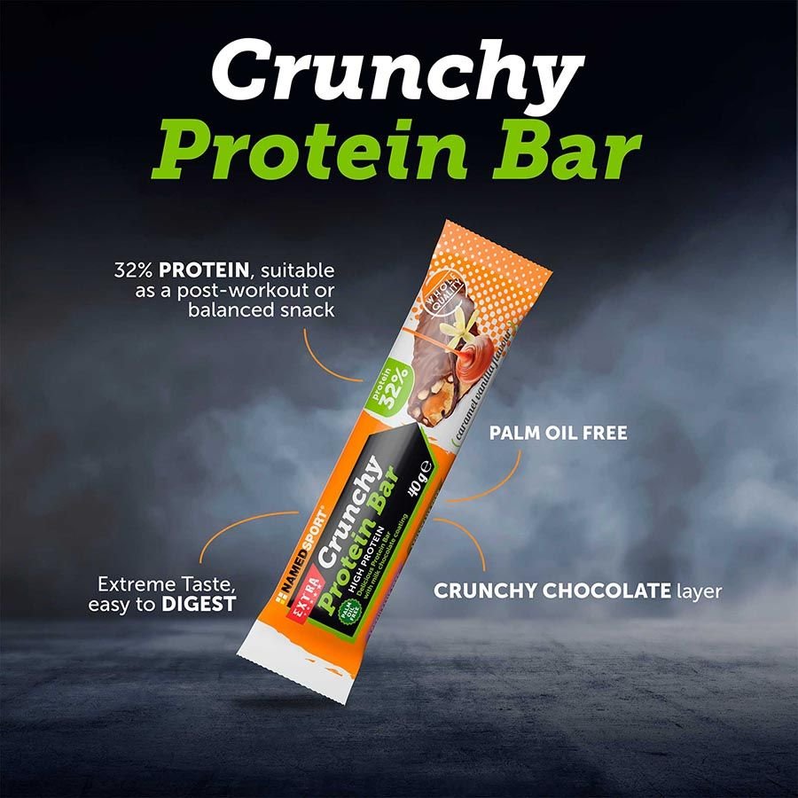 CRUNCHY PROTEINBAR> Caramel Vanilla, 40 gr, Named Sport