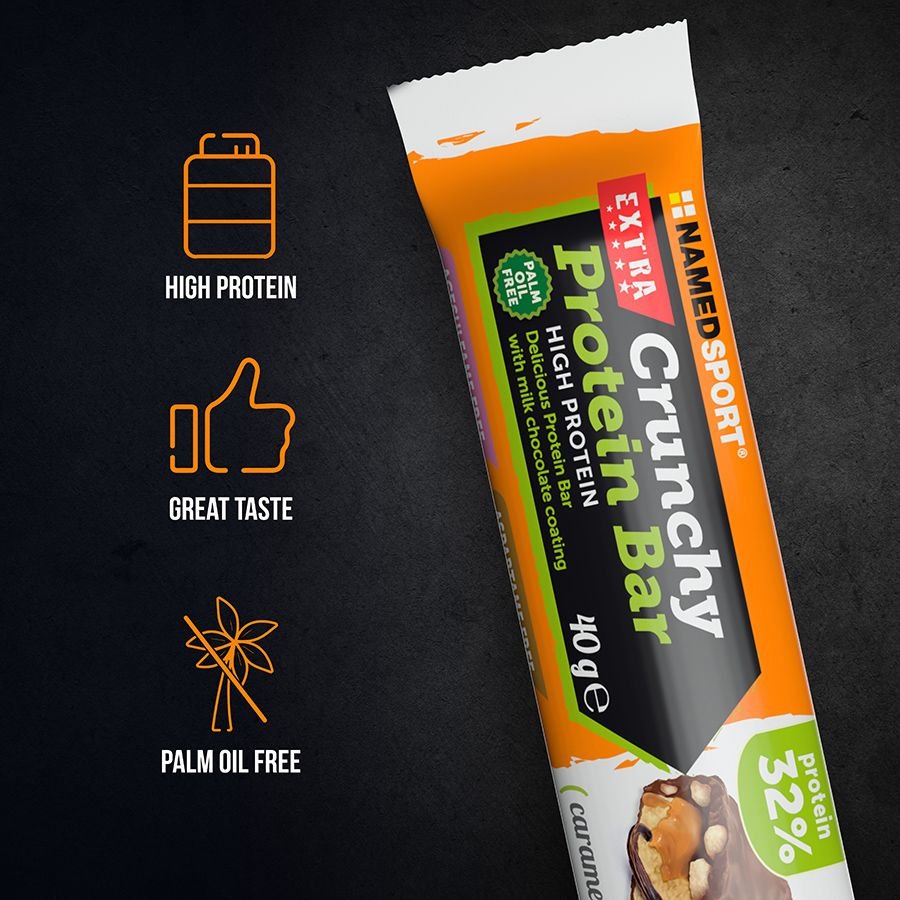 CRUNCHY PROTEINBAR> Caramel Vanilla, 40 gr, Named Sport