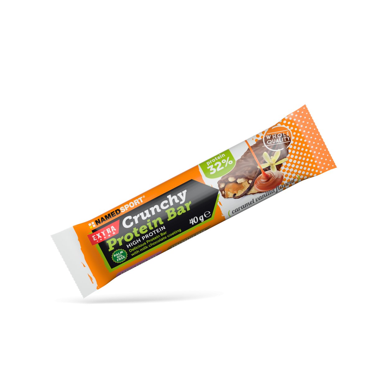 CRUNCHY PROTEINBAR> Caramel Vanilla, 40 gr, Named Sport