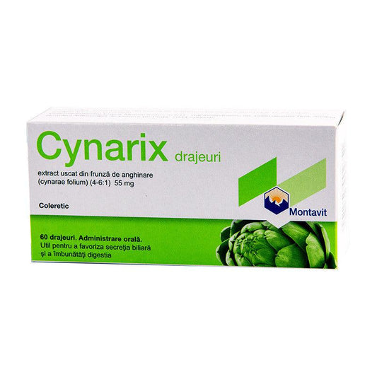 Cynarix, 55 mg, 60 drajeuri, Montavit