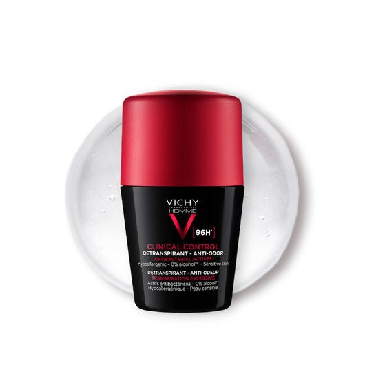 Deodorant roll-on antitranspirant 96h Clinical Control, 50 ml, Vichy Homme