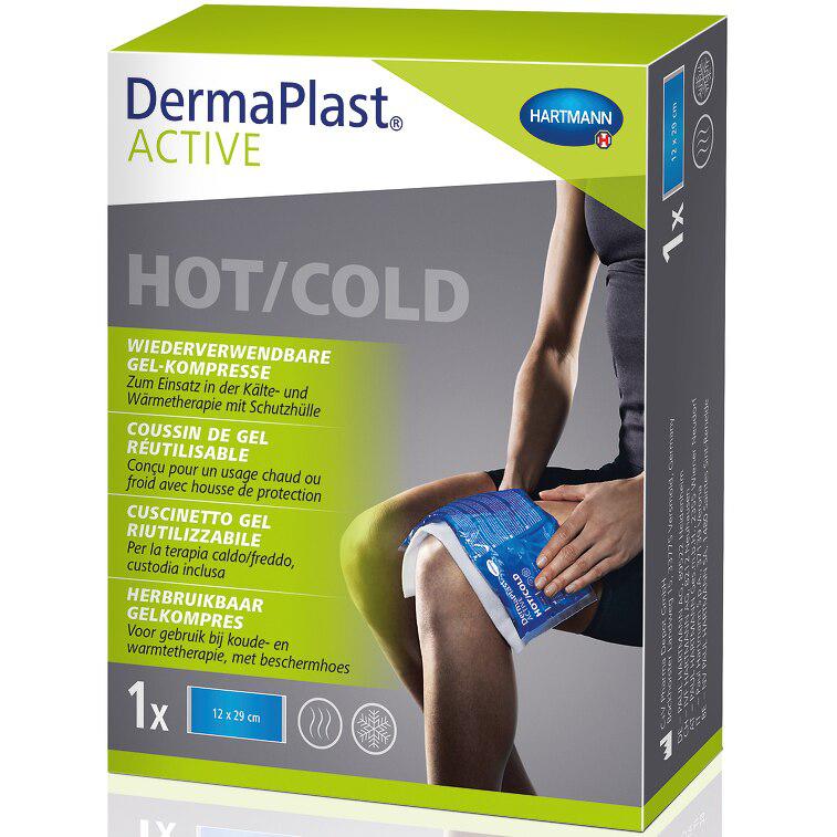 DermaPlast ACTIVE Hot/Cold, compresa cu gel, reutilizabila (522323), 12 x 29 cm, Hartmann