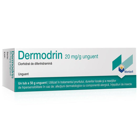 Dermodrin unguent, 20 mg/g, 50 g, Montavit-