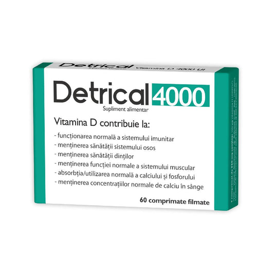 Detrical Vitamina D 4000UI, 60 comprimate, Zdrovit-