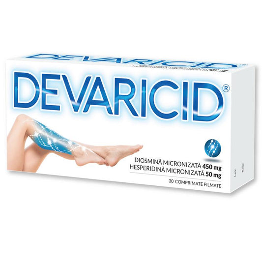 Devaricid, 450 mg/50 mg, 30 comprimate filmate, Biofarm-