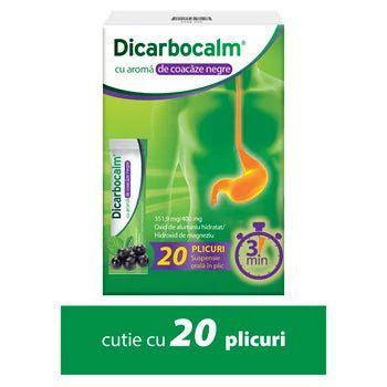 Dicarbocalm cu aroma de coacaze negre 351.9mg/400mg, 20 plicuri, Sanofi - 2924 - 595