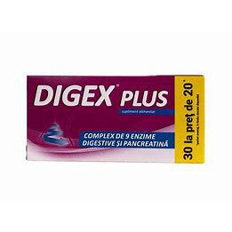 Digex Plus, 30 comprimate filmate, Fiterman Pharma