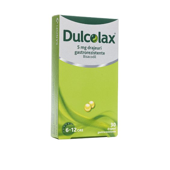 Dulcolax, 5 mg, 30 drajeuri gastrorezistente, Sanofi-