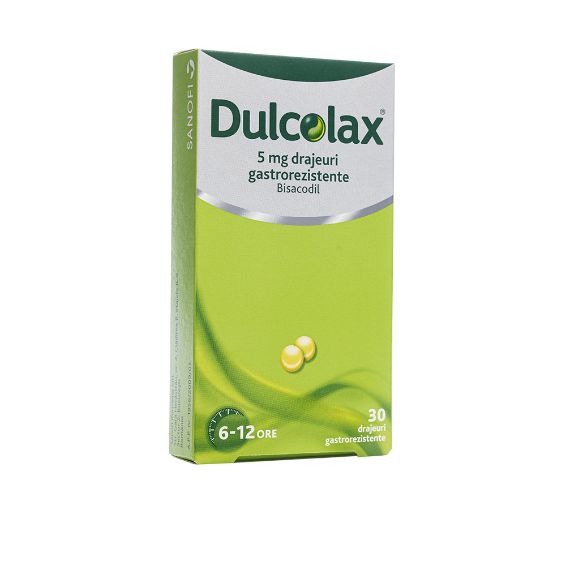 Dulcolax, 5 mg, 30 drajeuri gastrorezistente, Sanofi