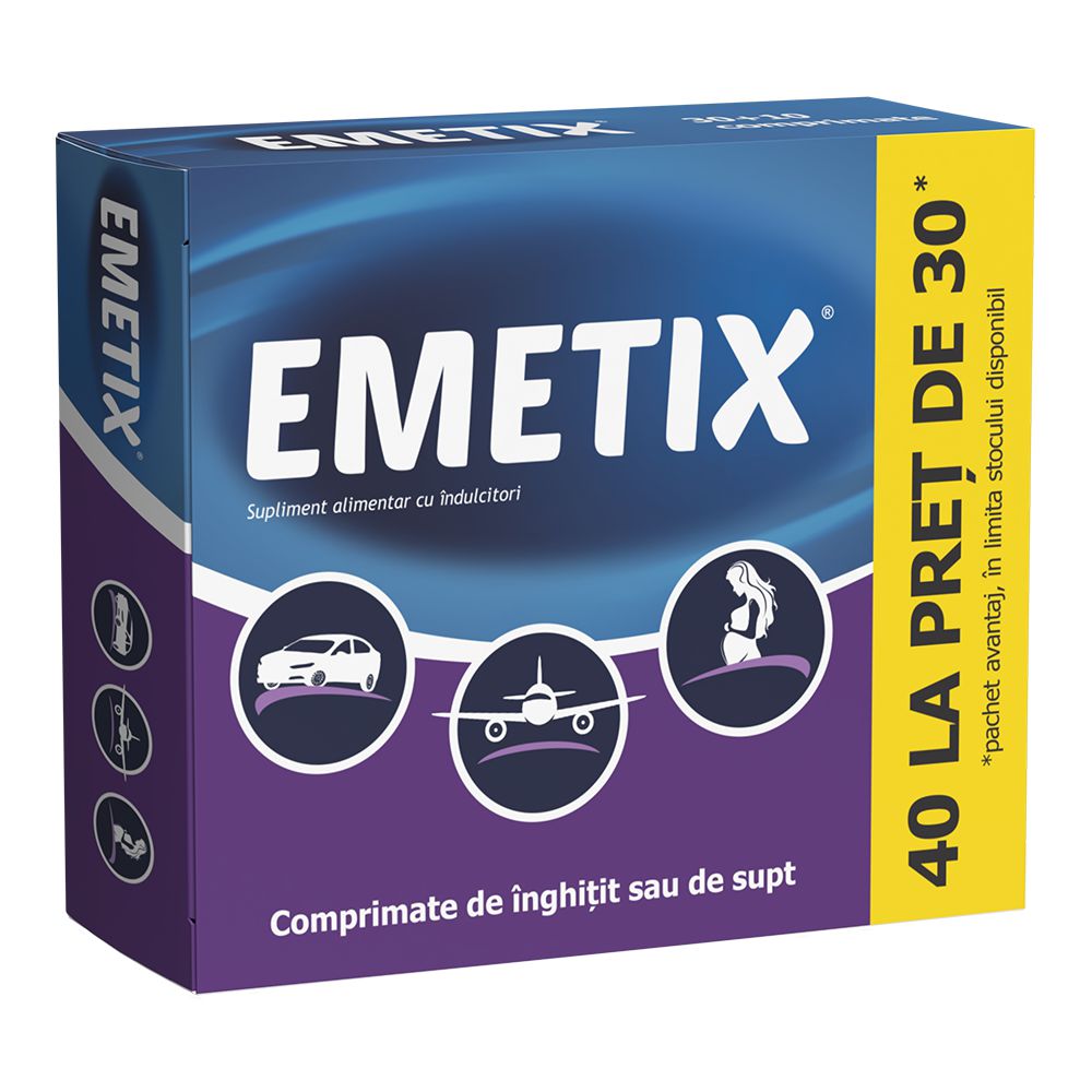 Emetix, 40 comprimate, Fiterman